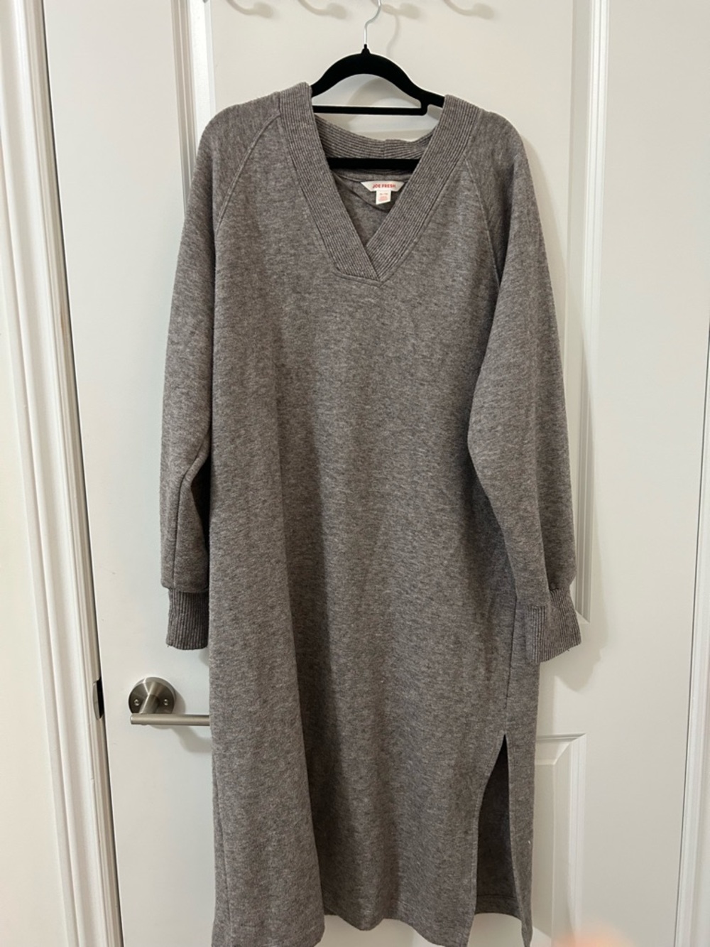 Joe Fresh Gray Knit Sweater Dress - Picture 2 of 3
